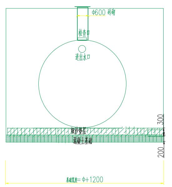 福建玻璃鋼化糞池頂部示意圖